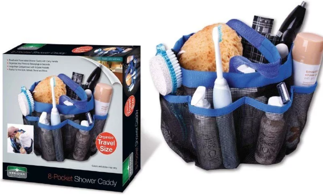 Органайзер для ванной комнаты 8-Pocket Shower Caddy оптом